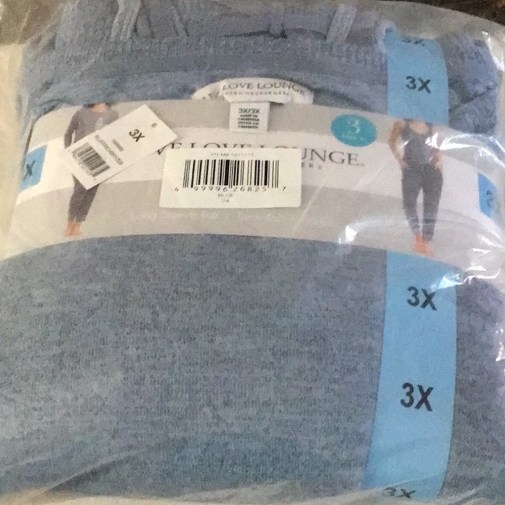 Plus size 3X lounge 3 piece pajama, lounge wear nwt lot93